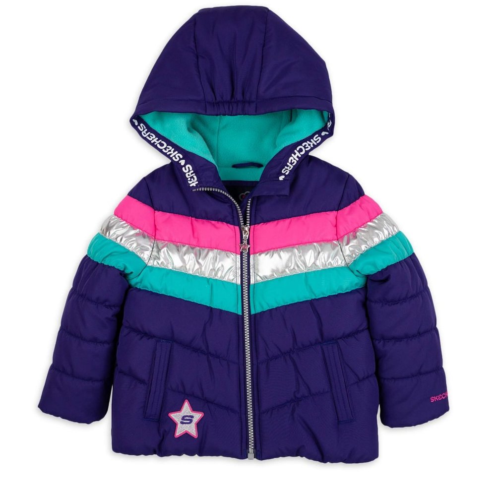 Skechers Winter Puffy Coat Jacket Size Small to XL 4, 5/6, 6X, 10/12 or 14/16